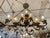 Metal Antique Italian Style Horizontal Nine Light Rustic Chandelier Rewired For Sale - Image 7 of 12