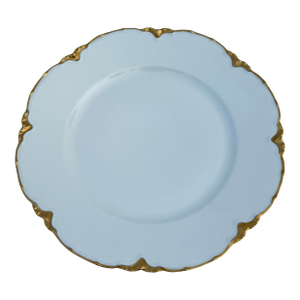 Haviland Limoges China Plate With Ruffled Gilt Trim