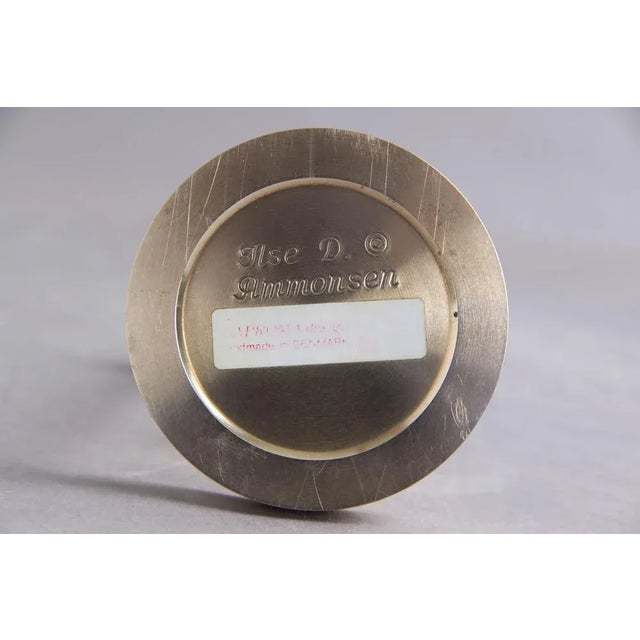 Metal Danish Ship Oil Lamp in Brass with Gyro Suspension, 1970s For Sale - Image 7 of 8