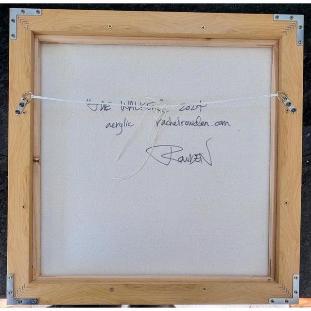 Abstract "The Walker" Original Framed Painting, 2024 For Sale - Image 3 of 3