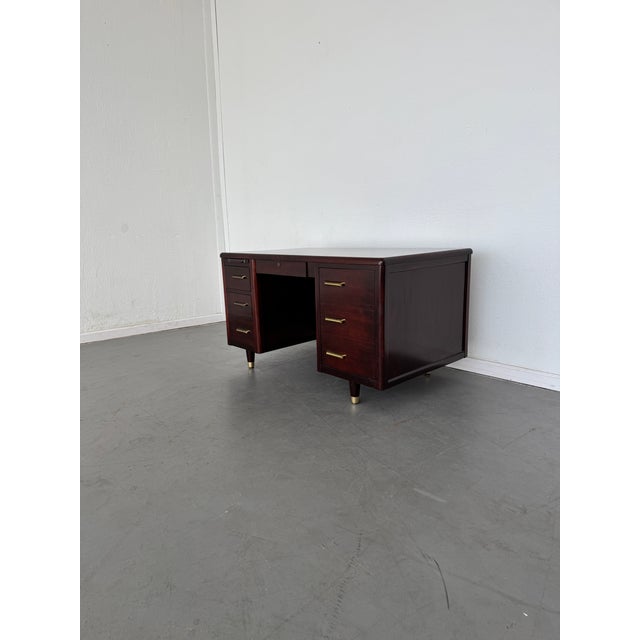 1960s 1960s Vintage Jasper Furniture Mid-Century Modern Typewriter Desk For Sale - Image 5 of 10