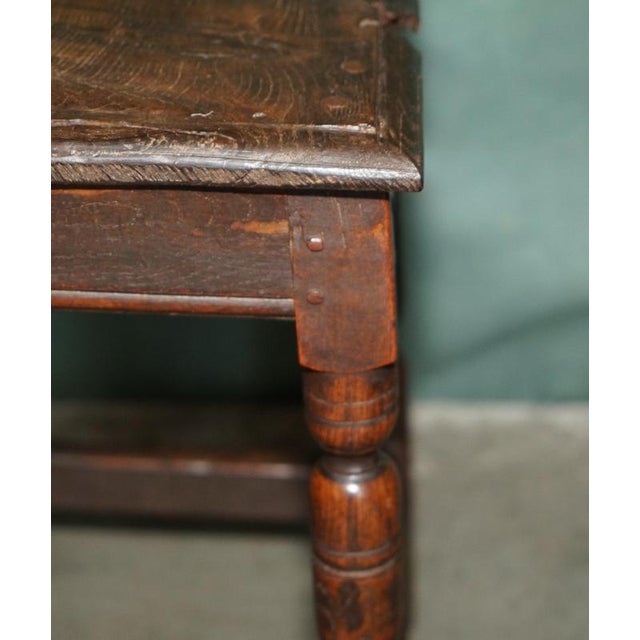 Mid-17th Century English Oak Joint Stool For Sale - Image 11 of 18