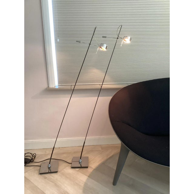 Metal Vintage Model 475B Floor Lamp with Dimmable Touch by Michael Rösing, 1980 For Sale - Image 7 of 9