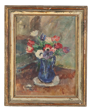Carlo Cherubini, Anemones, Oil on Canvas