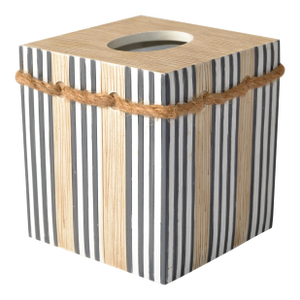 Nautical Natural Slate Beach Cottage Tissue Box Cover Holder
