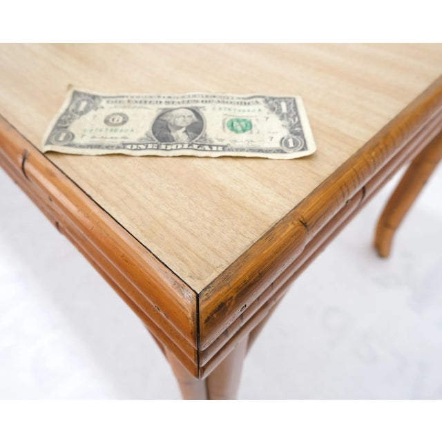 Sand Mid Century Modern Rattan Base One Leaf Extension Board For Sale - Image 8 of 13