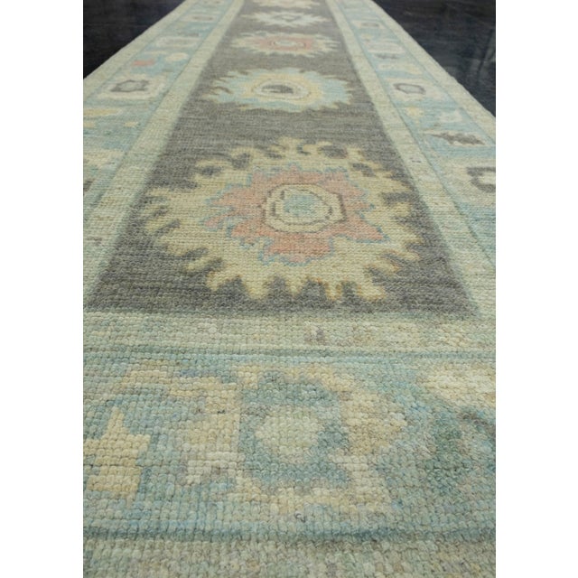 Textile Turkish Oushak Runner Rug 2'9" x 8'7" #17369 For Sale - Image 7 of 8