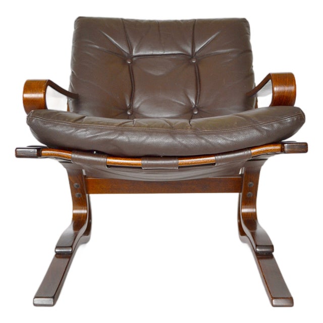 Vintage Low-Back Kengu Armchair by Elsa & Nordahl Solheim for Rybo Rykken & Co., 1970s For Sale