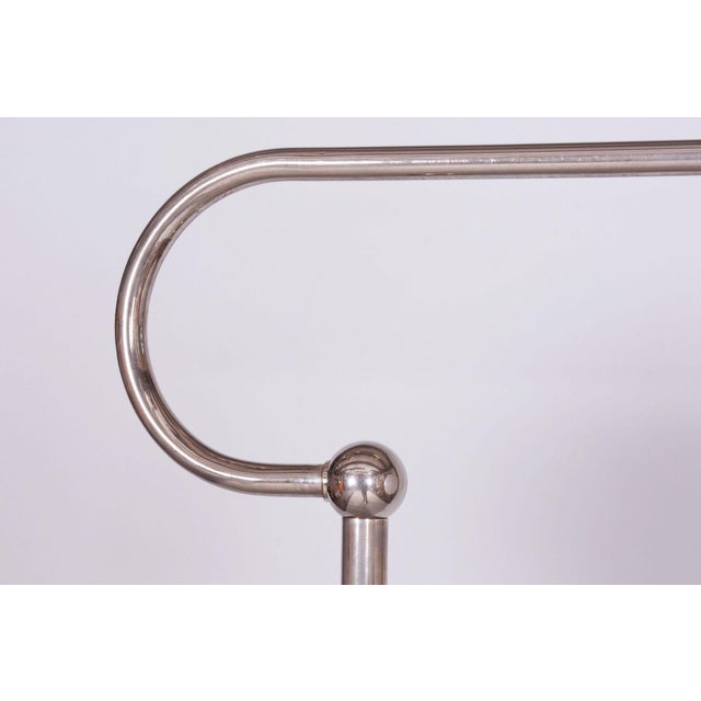 Metal Bauhaus Chrome Floor Lamp attributed to Hynek Gottwald, Former Czechoslovakia, 1930s For Sale - Image 7 of 11