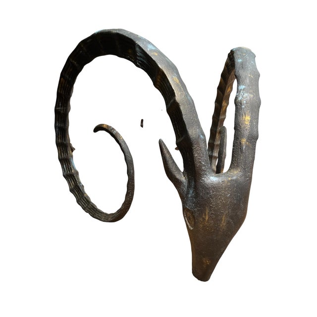 Brown 1970s Index/ Rams Head Dining Table For Sale - Image 8 of 9