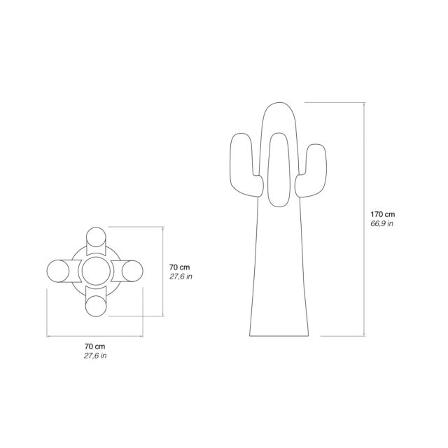 1990s Modular Green Cactus Coat Rack from Gufram, 1970s For Sale - Image 5 of 6