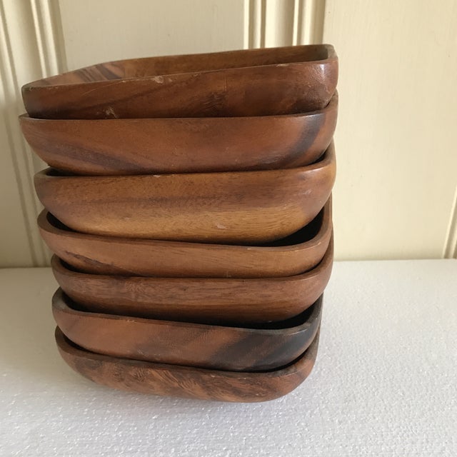 Monkey Pod Wood Bowls Set of 7 Chairish