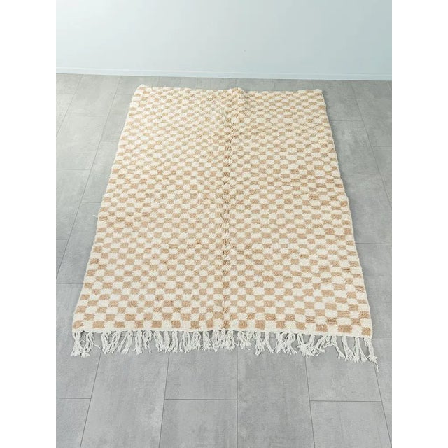 Checked Berber Rug, 2010s For Sale - Image 3 of 11