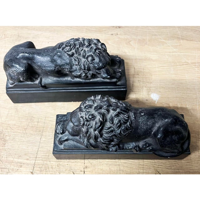 2000 - 2009 Grand Tour Pair of Canova Lions For Sale - Image 5 of 8