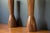 1960s Sculptural Pair of Mid Century Modern Solid Staved Walnut Lamps For Sale - Image 5 of 10