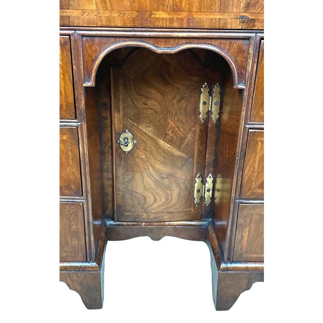 Antique Walnut Kneehole Desk, 1720 For Sale - Image 9 of 14