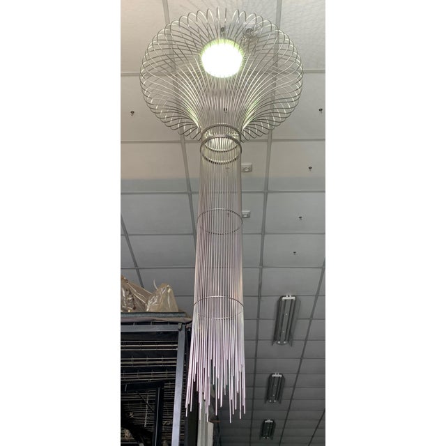 About 21st century sculptural large modern spiralling chandelier Pendant lamp Handmade Exclusive artwork to illuminate...