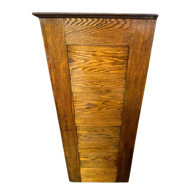 Early 20th Century Antique Quarter-Sawn Oak Doctor's X-Ray Filing Cabinet For Sale - Image 4 of 4