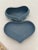 Ceramic Vintage Wedgewood Jasperware Blue Heart Shaped Box For Sale - Image 7 of 12
