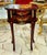 Brass French Style Hand-Painted Accent Table With 2 Drawers & Gilded Brass Hardware For Sale - Image 8 of 9