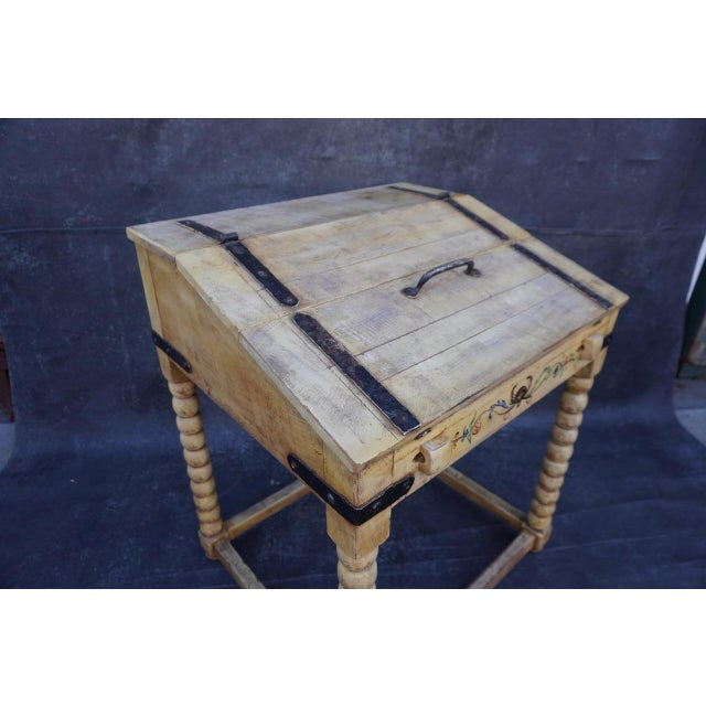 1920s Original Monterey Straw Ivory Desk (Early Brand) For Sale - Image 11 of 15