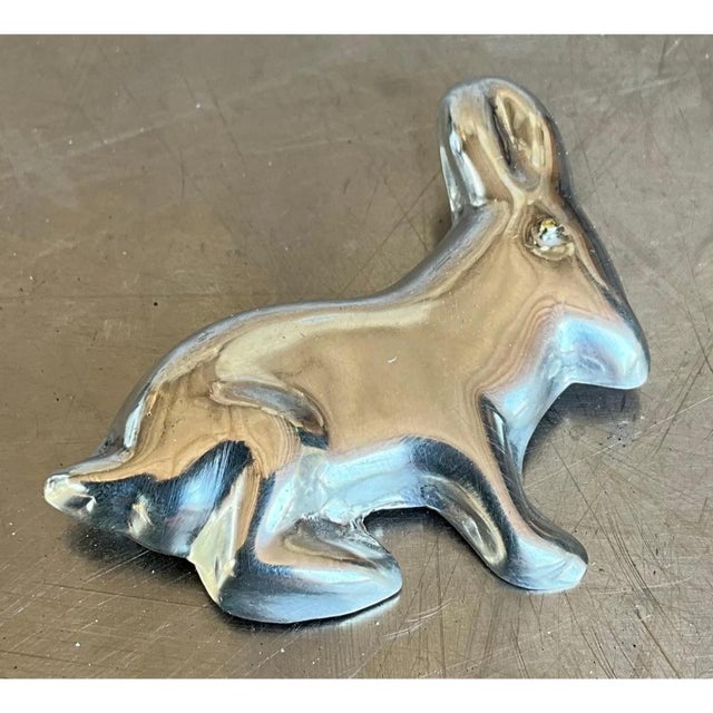 Vintage Mexican Sterling Silver Bunny Rabbit Brooch For Sale - Image 10 of 12