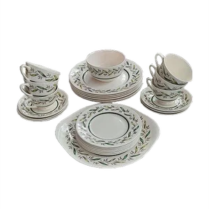 Almond Willow Tableware Set from Royal Doulton , 1950s, Set of 26