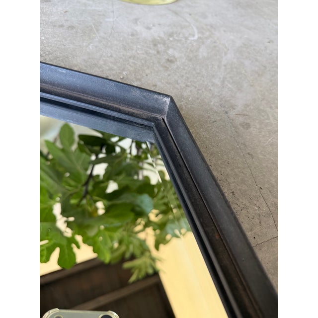 Vintage Brutalist Diamond-Shaped Iron Mirror, 1970s For Sale - Image 15 of 18