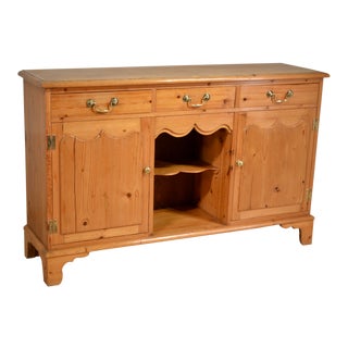 19th C English Pine Dresser For Sale