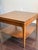 1950s 1960s Mid-Century Modern Walnut Floating-Top End Table With Lower Shelf — MCM Lamp Side Table For Sale - Image 5 of 12