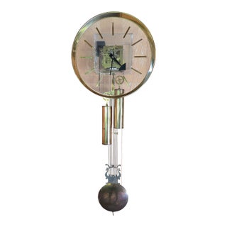 Iconic Mid Century Modern Howard Miller Clock Vintage For Sale