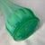 1960s Fostoria Vintage Mid-Century Green Opalescent Ribbed Swung Glass Vase 10” For Sale - Image 5 of 7