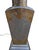 Vintage Chinoiserie Pewter and Brass Urn Table Lamp With Snakeskin Embossed Shade For Sale - Image 9 of 13