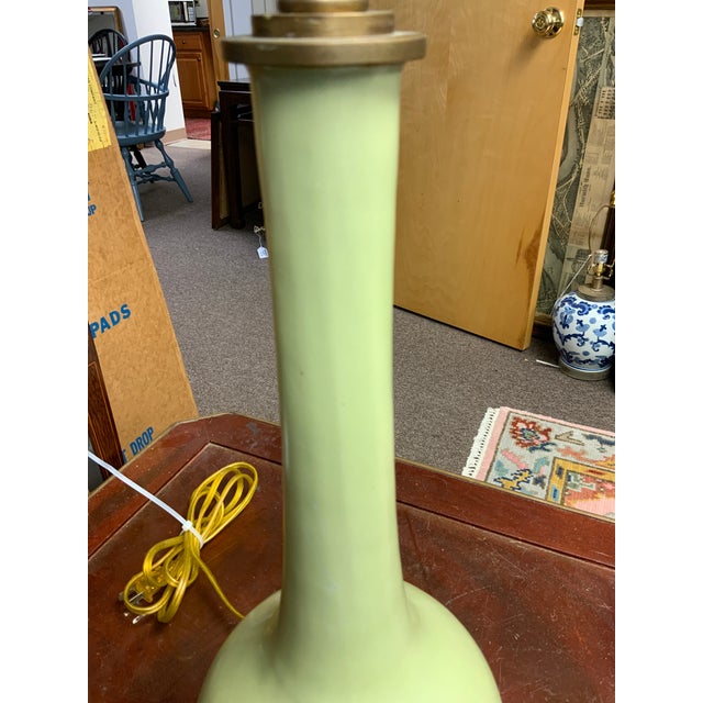 Mid-Century Modern Mid Century Modern Light Green Table Lamp For Sale - Image 3 of 7