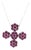 Pasquale Bruni 5.76ct Pink Tourmaline 18k White Gold Cross Pendant Necklace For Sale