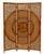 Make a bold design statement with this vintage dark rattan three-panel folding screen. Expertly handcrafted with intricate...