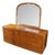 Mid-Century Modern 1960s American of Martinsville Art Deco Lowboy Burled Triple Dresser & Mirror MCM For Sale - Image 3 of 16