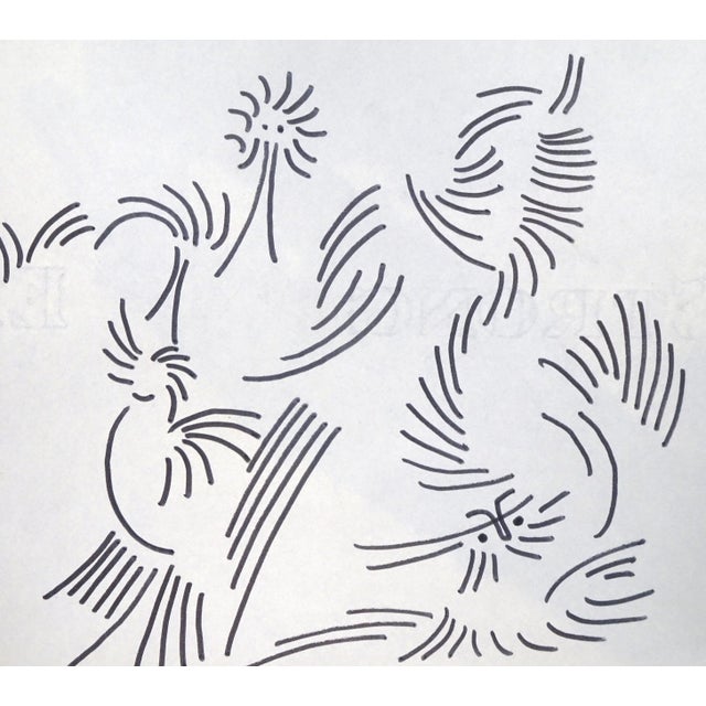 Abstract Composition - Original Penmarker on Paper by Michel Cadoret 1950s For Sale - Image 3 of 3