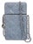 Blue 2025 Tory Burch Fleming Quilted Suede Leather Phone Crossbody Bag Shoulder Denim For Sale - Image 8 of 17