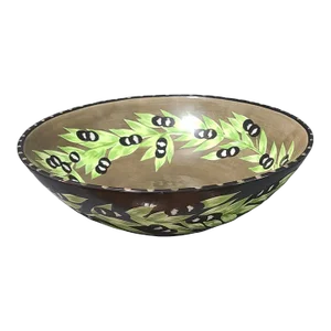 Late 20th Century Gates Ware by Laurie Gates Ex-Large Olive Pasta Salad Bowl