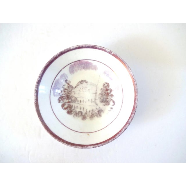 Antique Early 19th Century Georgian Pink Luster Teacup and Saucer For Sale In San Francisco - Image 6 of 8
