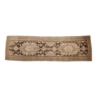 Vintage Distressed Hamadan Rug Runner - 3'6" x 11'9" For Sale