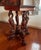 Antique 1920’s Figural Carved Storks With Rams Heads Octagonal Lamp Table For Sale - Image 10 of 12