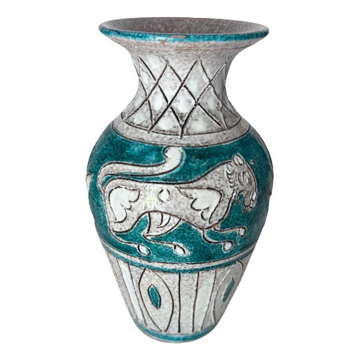 Vase in Enameled Ceramic, Italy, 1970s For Sale