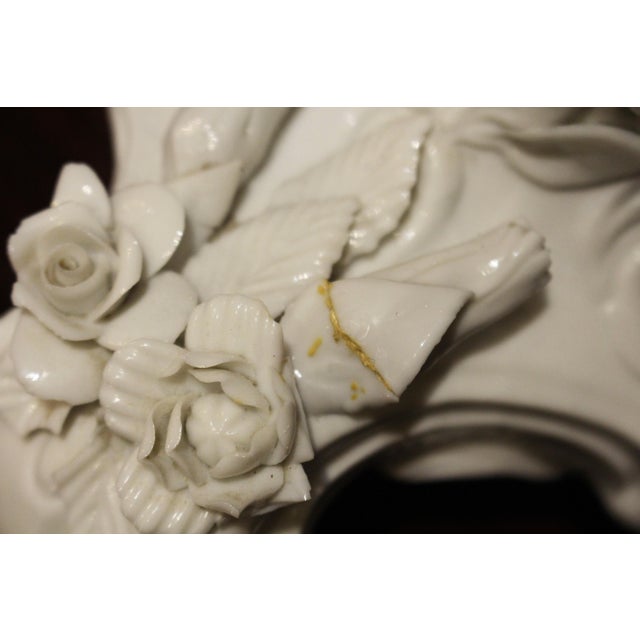 Ceramic C. 1890 Pair of Meissen-Style Blanc De Chine Porcelain Lamps For Sale - Image 7 of 13