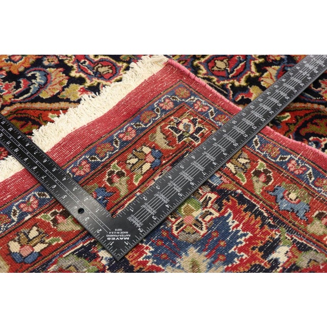 Mid 20th Century Large Vintage Persian Mashhad Rug, 09'06 X 16'00 For Sale - Image 5 of 9