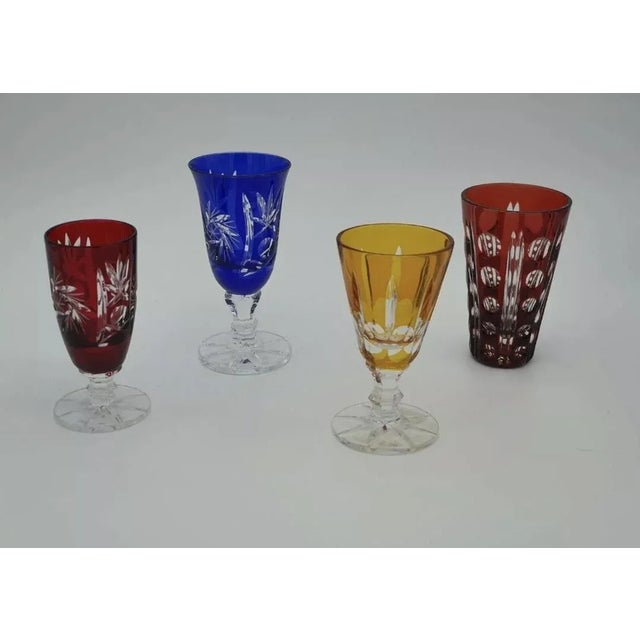 Crystal Glasses, 1970s, Set of 4 For Sale - Image 10 of 10
