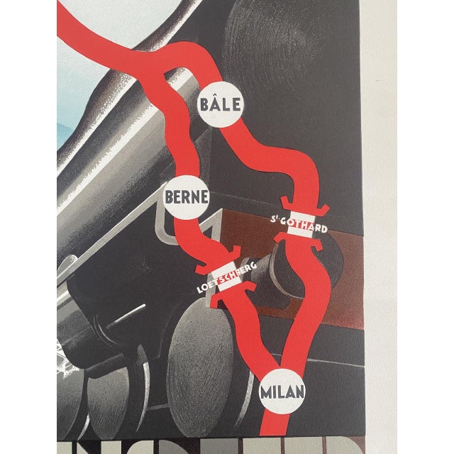 1980s Vintage Eastern Railways Poster from Theo Doro, 1989 For Sale - Image 5 of 13