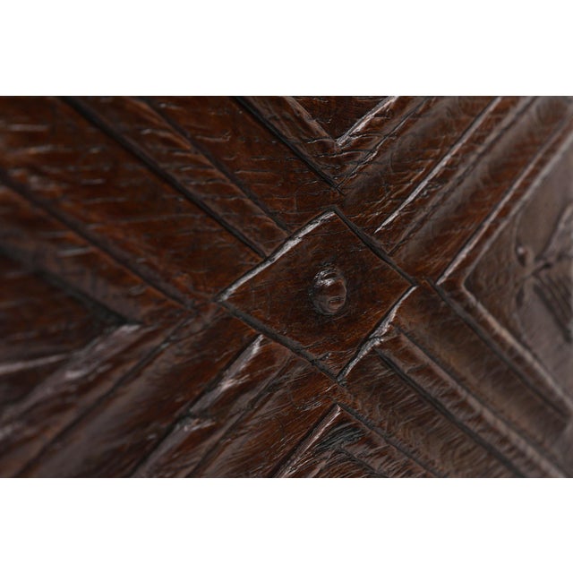 Gothic Sculpted Oak Panel, Belgium, 16th Century For Sale - Image 5 of 12