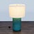 Modern Cb2 Rosalind Modern Table Lamp With White Shade and Green Gradient Base For Sale - Image 3 of 9